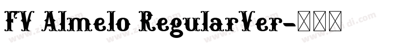 FV Almelo RegularVer字体转换